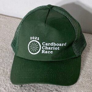 Hit Wear Green Cardboard Chariot Race Mesh Back Snap Back Trucker Style Hat